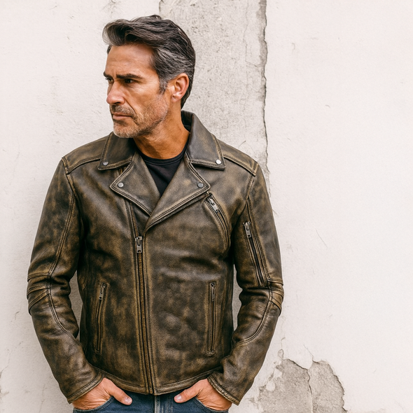 MENS DISTRESSED JACKET