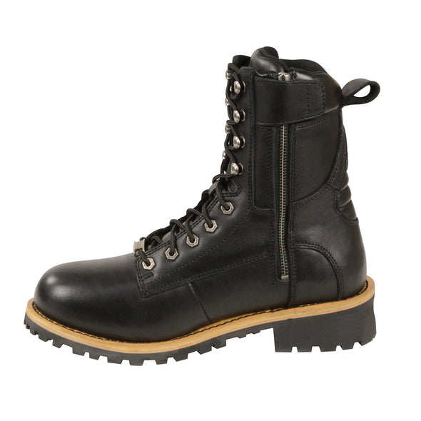 MENS LEATHER LOGGER BOOT - South Main Iron