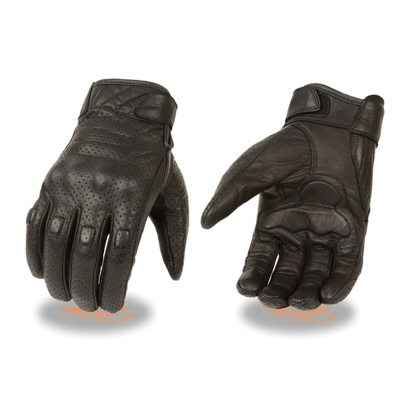 MENS PERFORATED LEATHER GLOVES - South Main Iron