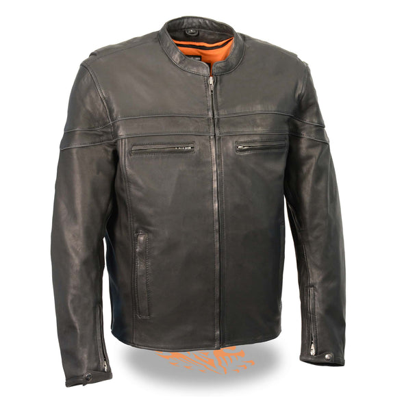 MENS LIGHTWEIGHT SPORTY LEATHER JACKET - South Main Iron