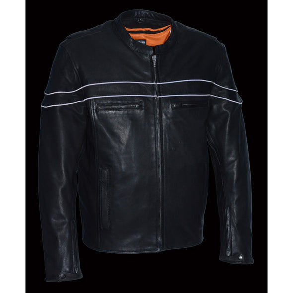 MENS LIGHTWEIGHT SPORTY LEATHER JACKET - South Main Iron