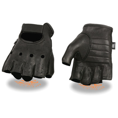 MENS LEATHER FINGERLESS GLOVES - South Main Iron