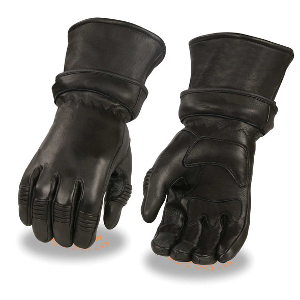 MENS LEATHER GAUNTLET GLOVES - South Main Iron